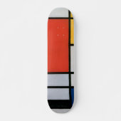 mondrian art schaats board skateboard (Voorkant)