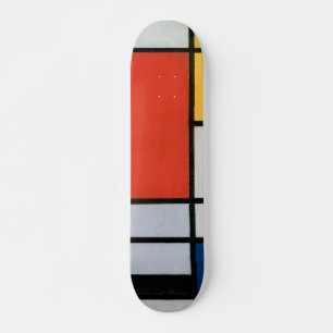 mondrian art schaats board skateboard