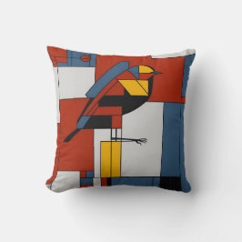 mondrian birds kussen