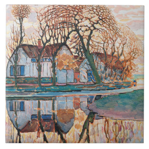 Mondrian - Boerderij bij Duivendrecht, Tegeltje