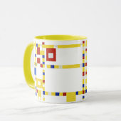 Mondrian - Broadway Boogie Woogie Mok (Voorkant links)