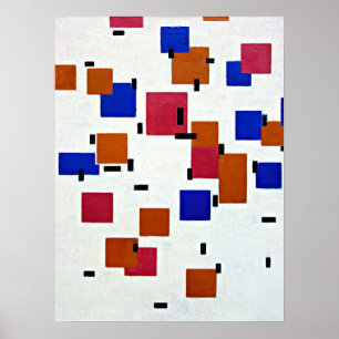 Mondrian - Compositie in kleur A Poster