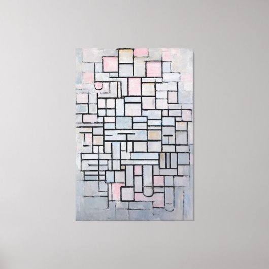 MONDRIAN - COMPOSITIE Nr. IV COMPOSITIE 6 - 1914 Canvas Afdruk (Voorkant)