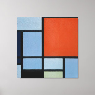 MONDRIAN - COMPOSITIE (TABLEAU) - 1921 - De Stijl Canvas Afdruk