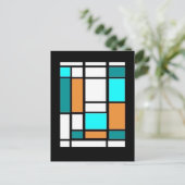 Mondrian, Composition, Carte Postale Parodie Sarce (Debout devant)