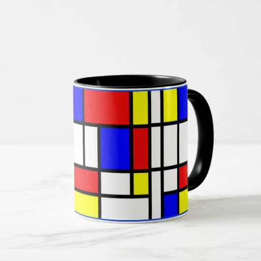 Mondrian - Composition II - Art Mug (Devant droit)