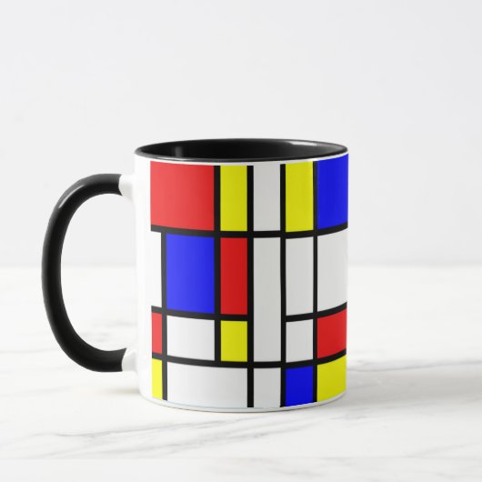 Mondrian - Composition II - Art Mug (Gauche)