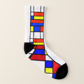 Mondrian - Composition II - Chaussettes d'art (Droite extérieur)