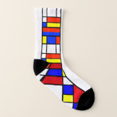 Mondrian - Composition II - Chaussettes d'art (Gauche intérieur)