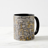 Mondrian Cubist Transition Art Morphing Mug (Devant droit)