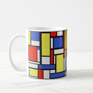 Mondrian De Stijl Koffiemok