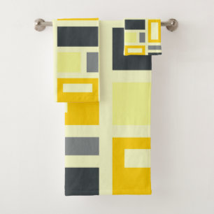 MONDRIAN-GEÏNSPIRED BAD HANDDOEK