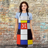 Mondrian Geometrisch Schort