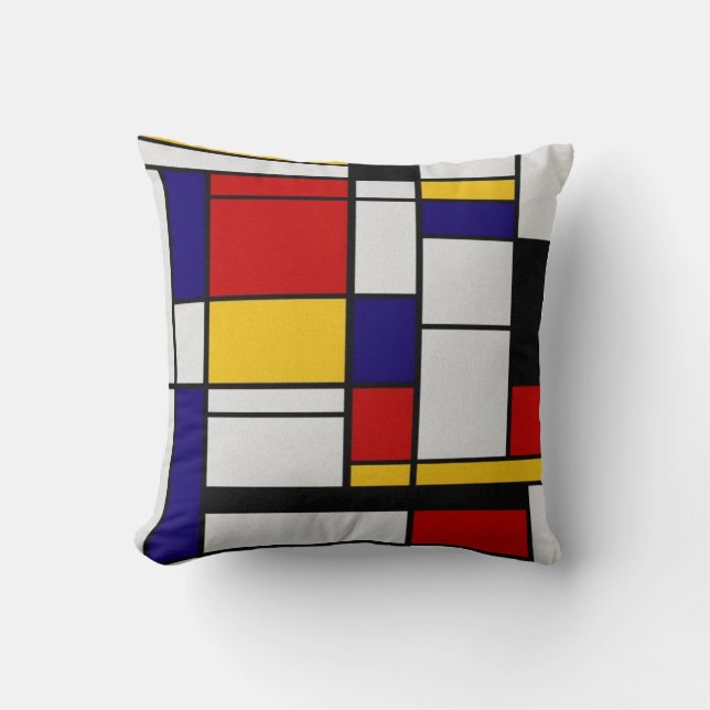 Mondrian Geometry Kussen (Voorkant)