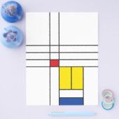 Mondrian II Minimalistisch De Stijl Moderne Kunst  Flyer (Enkel)
