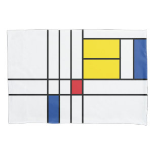 Mondrian II Minimalistische De Stijl Moderne Kunst Kussensloop