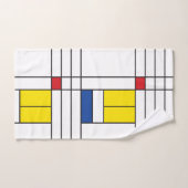Mondrian II Minimum De Stijl Modern Art Design (Serviette à main)