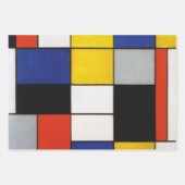 Mondrian Inpakpapier Vel (Voorkant)