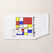 Mondrian Inspired Chamomile (Serviette à main)