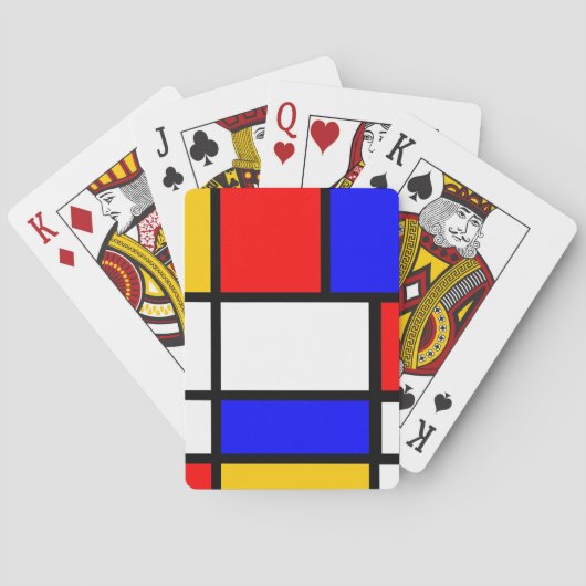 Mondrian-kaartspel Pokerkaarten (Achterkant)