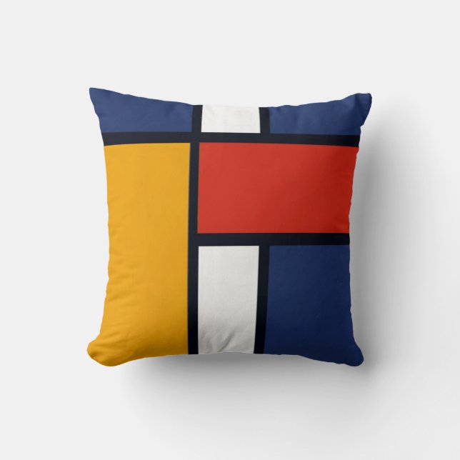 Mondrian Kussen (Voorkant)