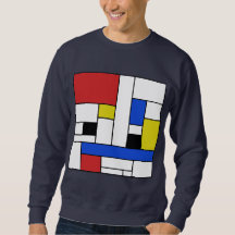 Mondrian Lines Mannen Sweatshirt