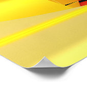 Mondrian Modern Abstracte Fractal Art Poster (Hoek)