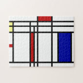 Mondrian Modern Art Legpuzzel (Horizontaal)