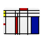 Mondrian Modern Art Magneet (Horizontaal)
