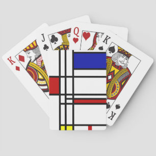 Mondrian Modern Art Pokerkaarten