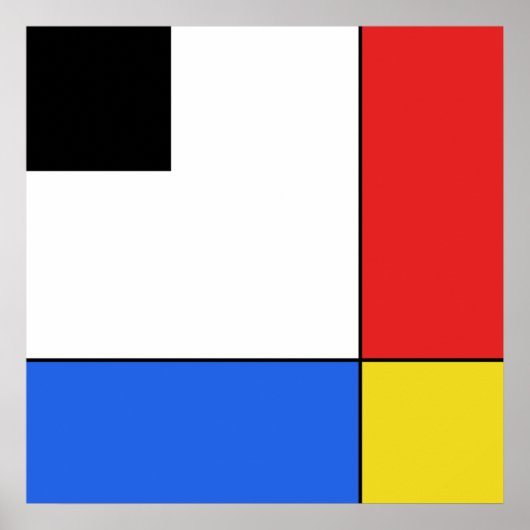 Mondrian Neoplasticism Poster (Voorkant)