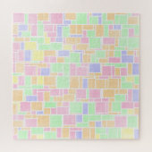 Mondrian Pastel Legpuzzel (Horizontaal)
