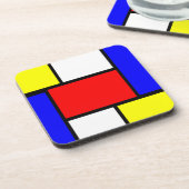 Mondrian Pattern Style Drankjes Onderzetter (Linkerzijde)