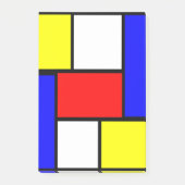 Mondrian Pattern Style Post-it® Notes (Voorkant)