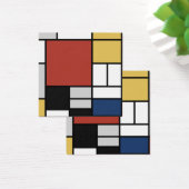 Mondrian Peinture Rouge Plane Jaune Noir Gris Bleu (Bureau)