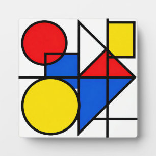 Mondrian Primaire Kleurcompositie Fotoplaat