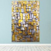 MONDRIAN - SCHILDERIJ Nr. 1 - Comp. Nr. XIV - 1913 Canvas Afdruk (Insitu (Houten vloer))