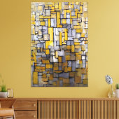 MONDRIAN - SCHILDERIJ Nr. 1 - Comp. Nr. XIV - 1913 Canvas Afdruk (Insitu (Woonkamer))