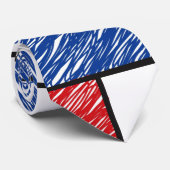 Mondrian Scribbles minimalist de Stijl Modern Art Stropdas (Opgerold)