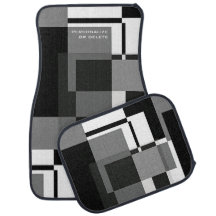 Mondrian stijl abstract modern patroon zwart wit
