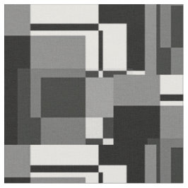Mondrian stijl grijs abstract modern geometrisch c stof