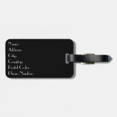 Mondrian stijl ontwerp bagagelabel (Achterkant horizontaal)