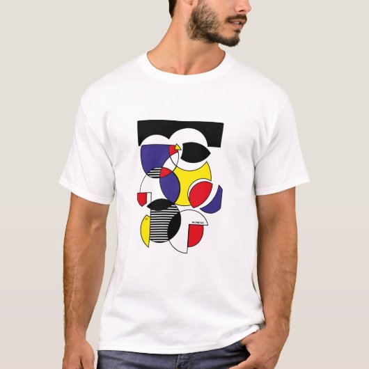 mondrian style jnf t-shirt (Voorkant)
