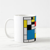 Mondrian Style Koffiemok (Links)