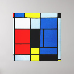 MONDRIAN - TABLEAU Nr. I - 1921-25 - De Stijl - Canvas Afdruk