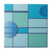 Mondrian & the sky tegeltje (Voorkant)