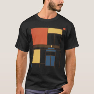 Mondrian Who dokters T-shirt