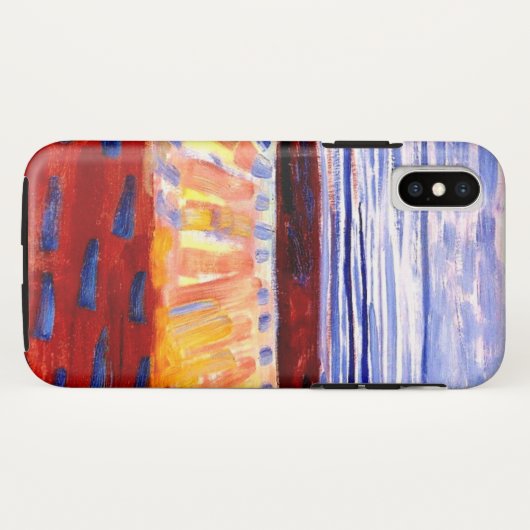 Mondrian - Zee na zonsondergang, kleurrijk schilde Case-Mate iPhone Case (Achterkant (horizontaal))
