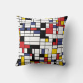 Mondrianesque Kussen (Achterkant)