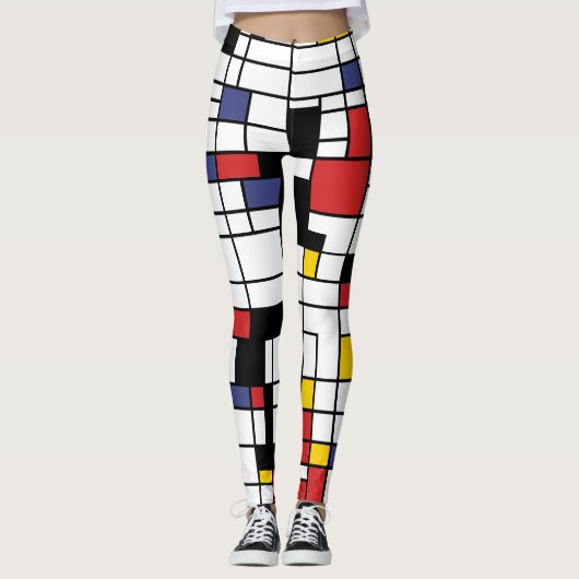 Mondrianesque Leggings (Voorkant)